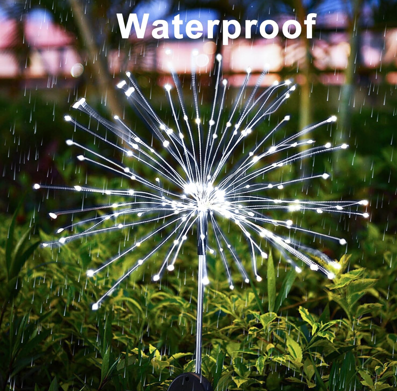 Adjustable Solar Fireworks Light