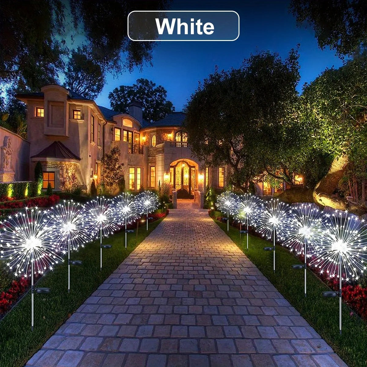 Adjustable Solar Fireworks Light