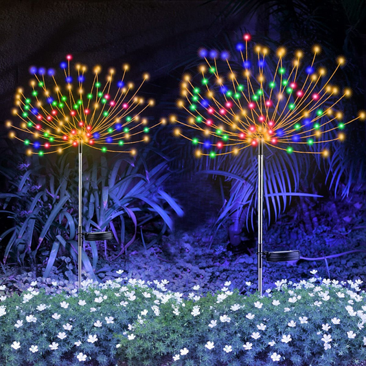 Adjustable Solar Fireworks Light