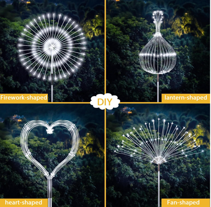 Adjustable Solar Fireworks Light