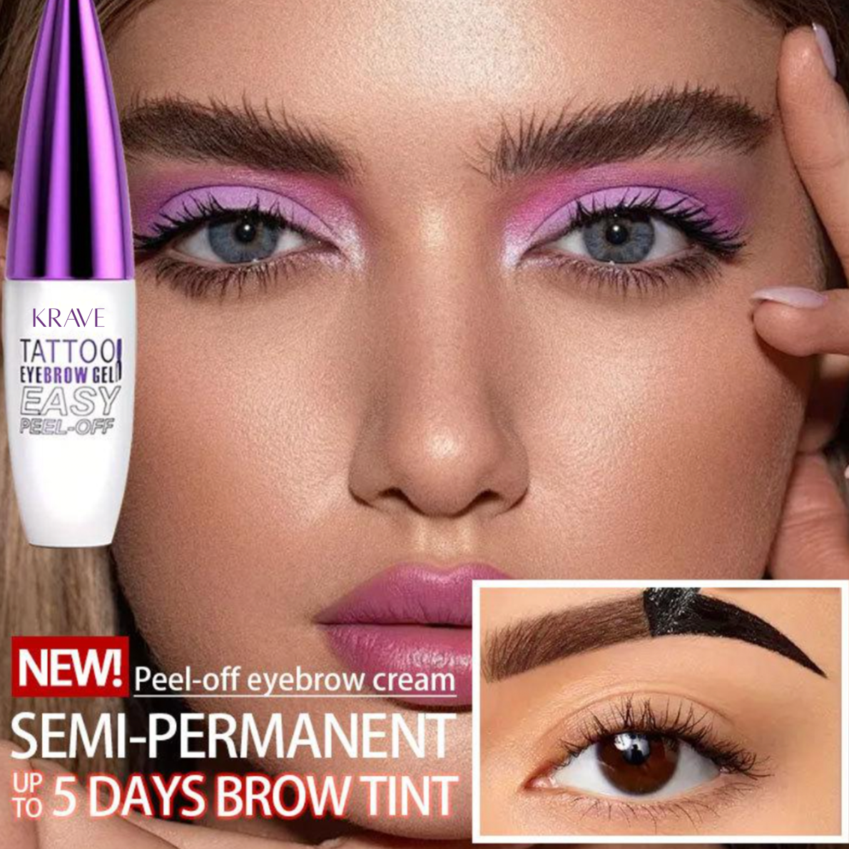 Krave - Semi-Permanent Eyebrow Tattoo Gel