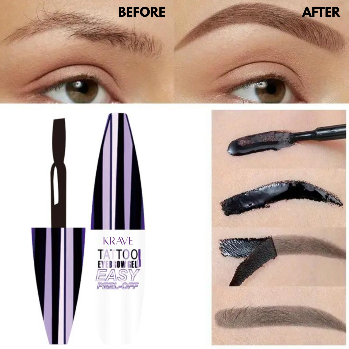 Krave - Semi-Permanent Eyebrow Tattoo Gel