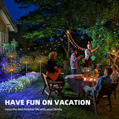 Adjustable Solar Fireworks Light