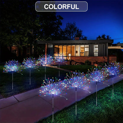 Adjustable Solar Fireworks Light